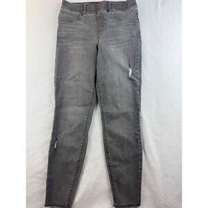 Spanx‎ Jeggings Pull On Distressed Gray Denim  Medium M/M